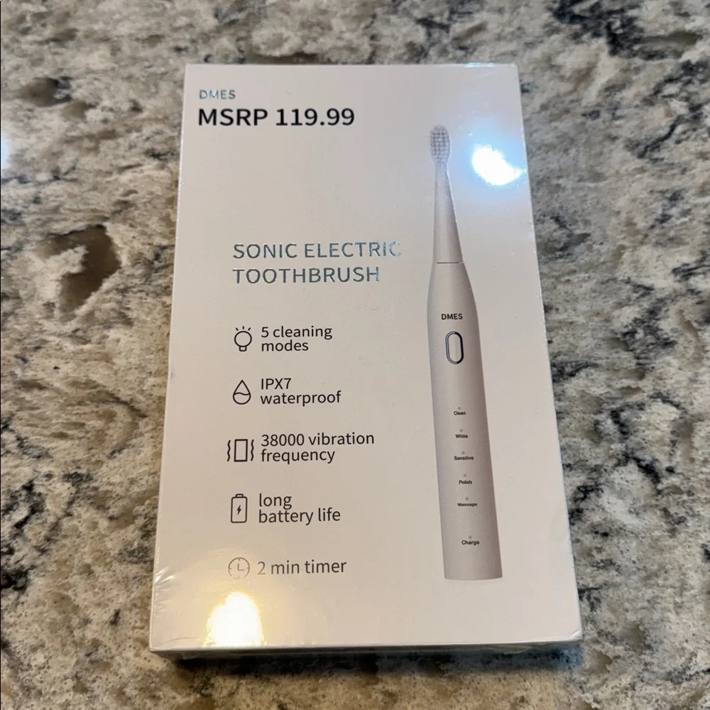 DMES DY-640 Sonic Electric Toothbrush 5 Modes USB Rechargeable NWT